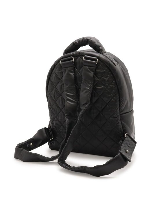 Chanel Coco Cocoon Backpack Quilted Nylon Leather Black main image 8